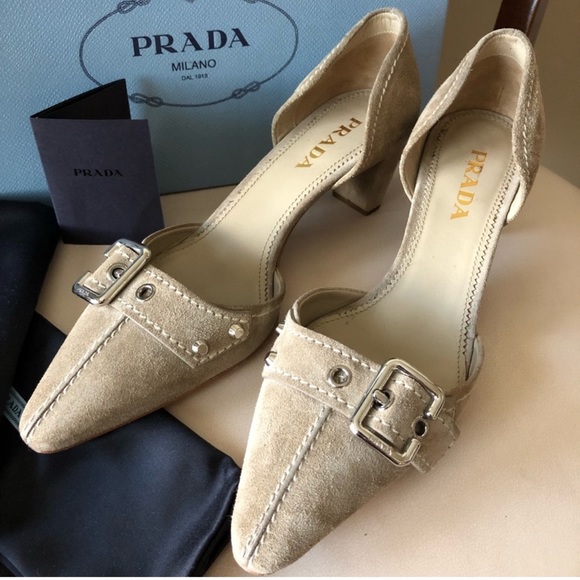 Prada Calzature Donna Suede Shoes - Picture 7 of 8